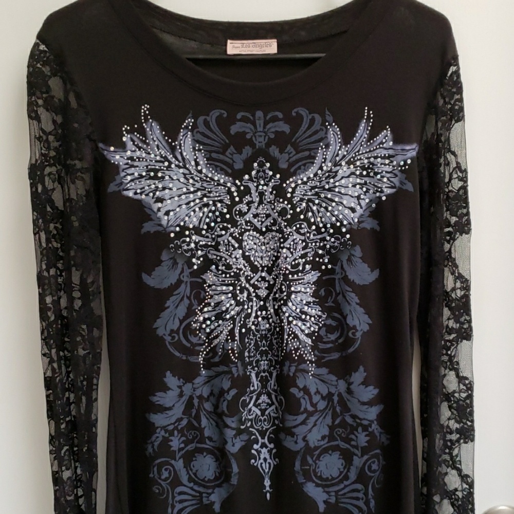 Los Angeles lace long sleeve shirt